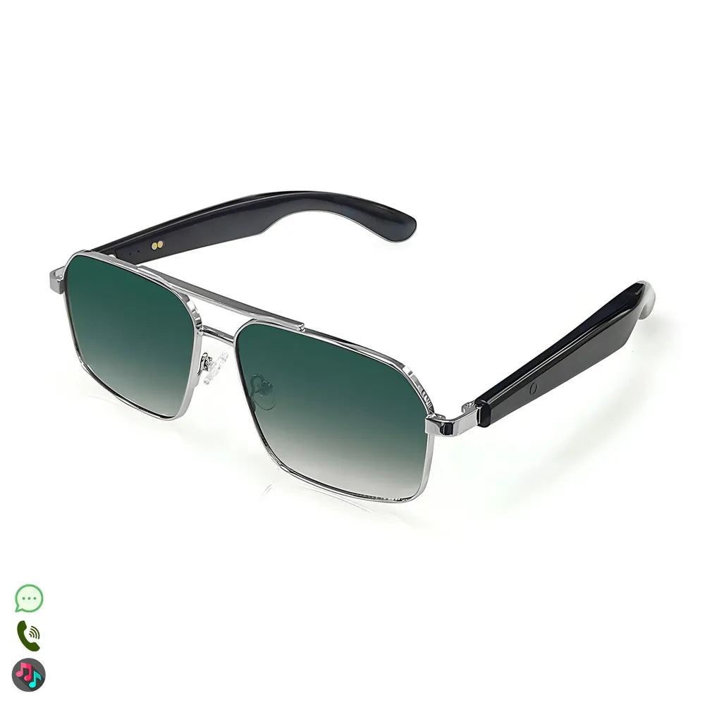 Gafas Inteligentes AI GT-31, con Lentes Graduadas GRATIS - con Bluetooth, Asistente de Voz, Control Remoto de Cámara y Reproducción de Música