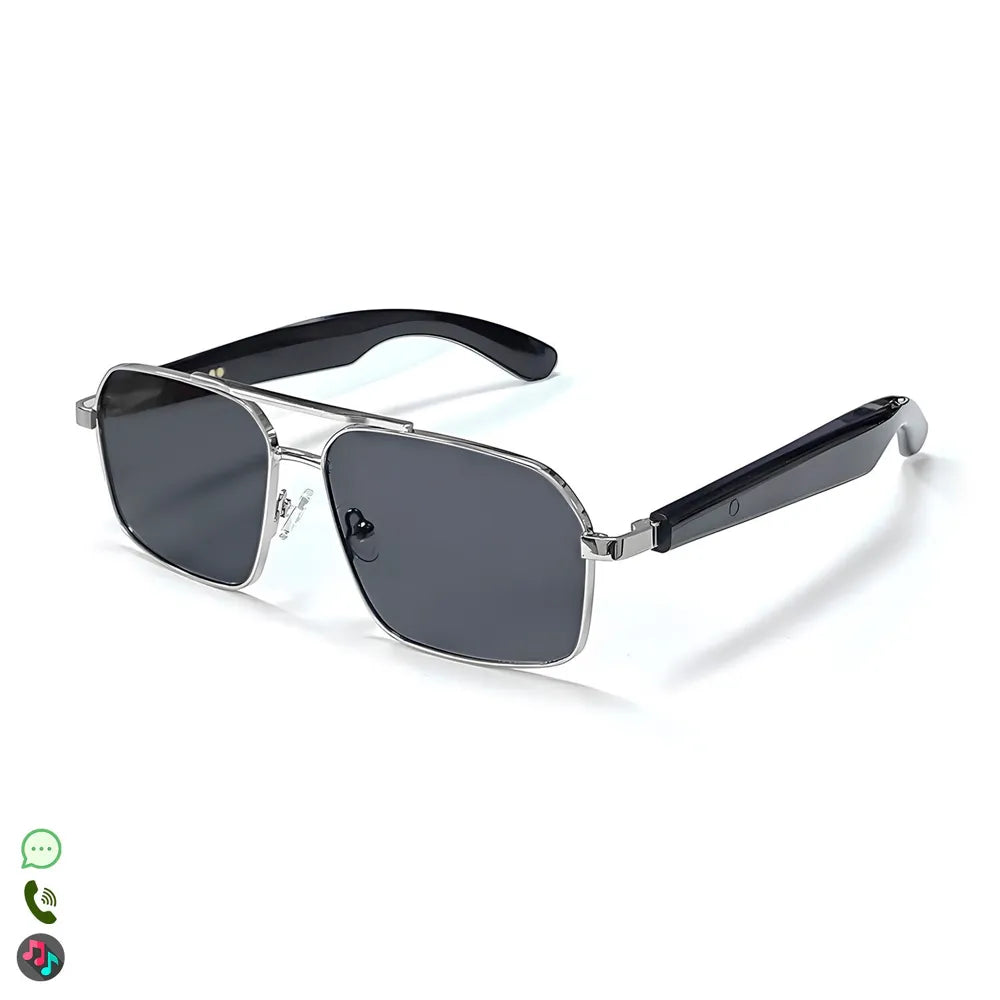 Gafas Inteligentes AI GT-31, con Lentes Graduadas GRATIS - con Bluetooth, Asistente de Voz, Control Remoto de Cámara y Reproducción de Música
