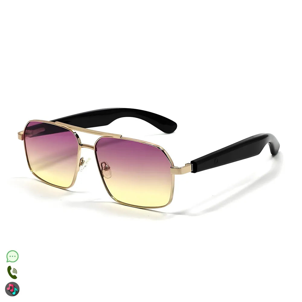 Gafas Inteligentes AI GT-31, con Lentes Graduadas GRATIS - con Bluetooth, Asistente de Voz, Control Remoto de Cámara y Reproducción de Música