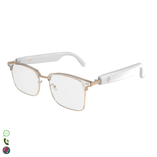 Gafas Inteligentes GS13 con Lentes Graduadas GRATIS, Llamadas Bluetooth, Asistente de Voz y Control Remoto de Cámara