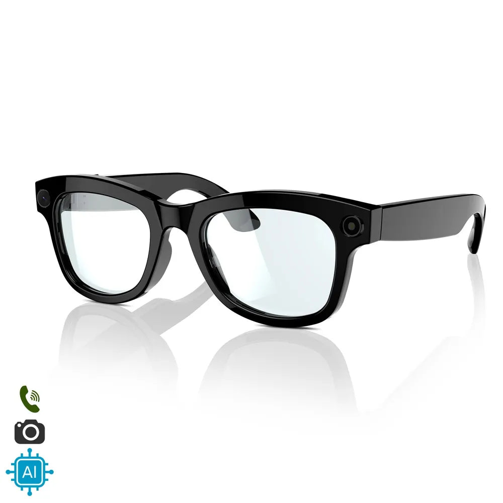 Gafas Inteligentes M01 con Lentes Graduadas GRATIS - con Cámara HD, Inteligencia Artificial, Traductor en Tiempo Real, Control de Música y Llamadas