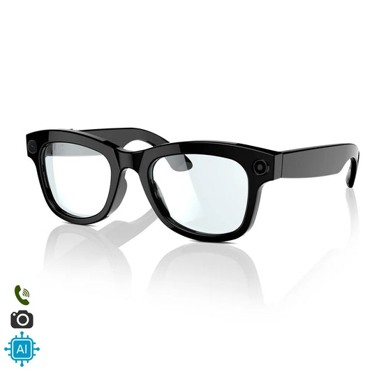 Gafas Inteligentes M01 con Lentes Graduadas GRATIS - con Cámara HD, Inteligencia Artificial, Traductor en Tiempo Real, Control de Música y Llamadas
