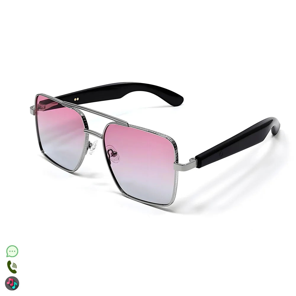 Gafas Inteligentes AI GT-30, con Lentes Graduadas GRATIS -  con Bluetooth, Asistente de Voz, Control Remoto de Cámara y Reproducción de Música