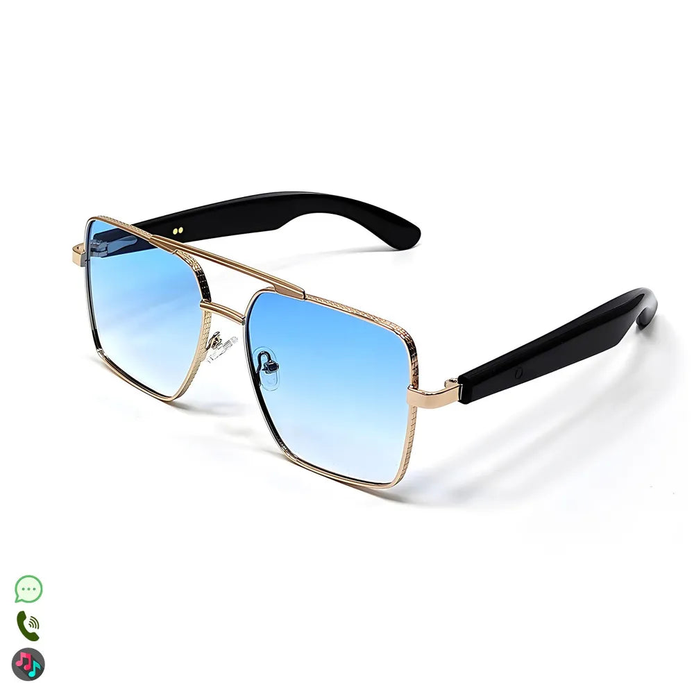 Gafas Inteligentes AI GT-30, con Lentes Graduadas GRATIS -  con Bluetooth, Asistente de Voz, Control Remoto de Cámara y Reproducción de Música