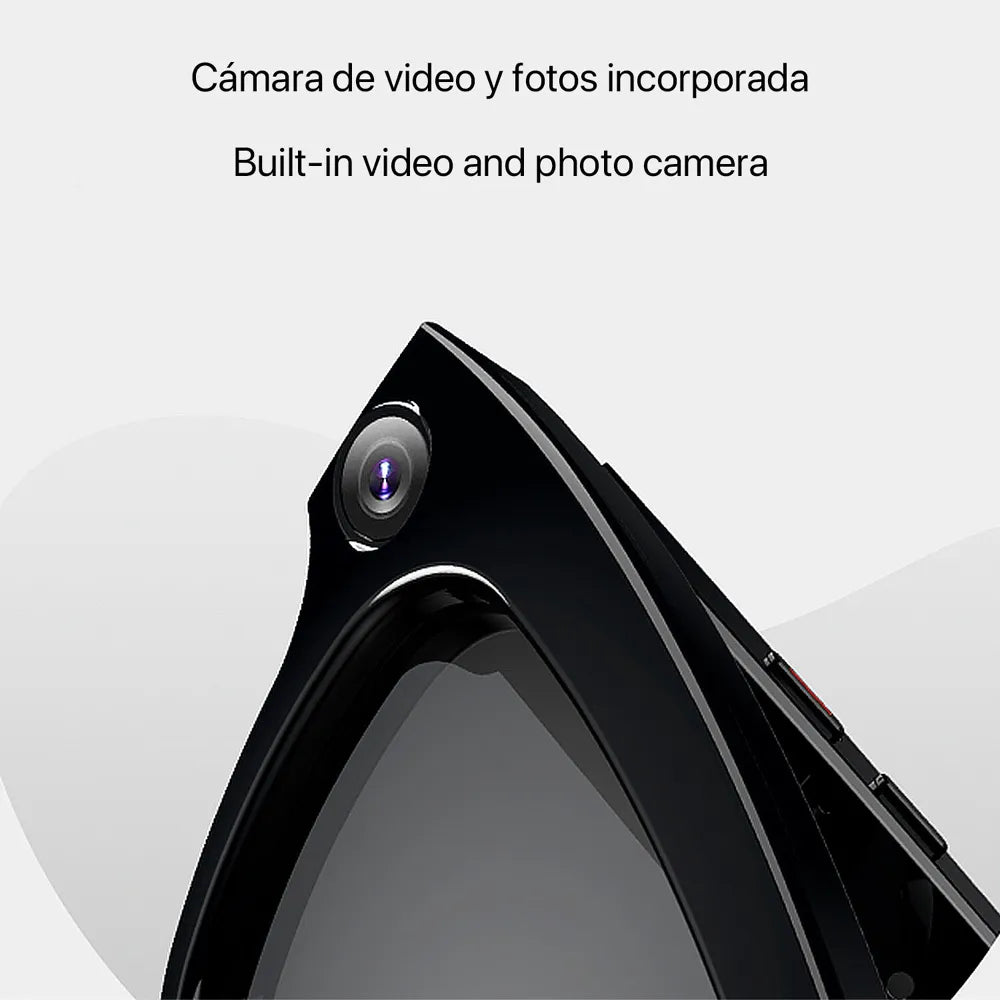 Gafas Inteligentes M01 con Lentes Graduadas GRATIS - con Cámara HD, Inteligencia Artificial, Traductor en Tiempo Real, Control de Música y Llamadas