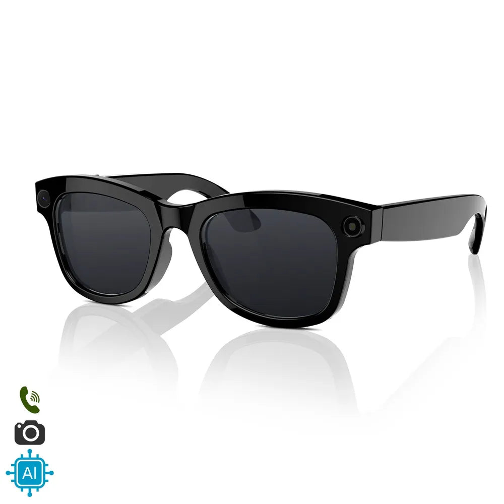 Gafas Inteligentes M01 con Lentes Graduadas GRATIS - con Cámara HD, Inteligencia Artificial, Traductor en Tiempo Real, Control de Música y Llamadas