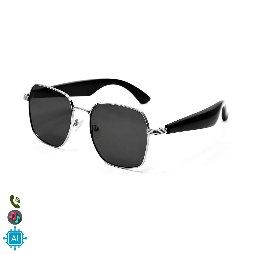 Gafas Inteligentes AI GY-200 con Lentes Graduadas GRATIS - con Traducción Automática en +100 Idiomas, Agente de Inteligencia Artificial, Música Bluetooth y Asistente de Voz