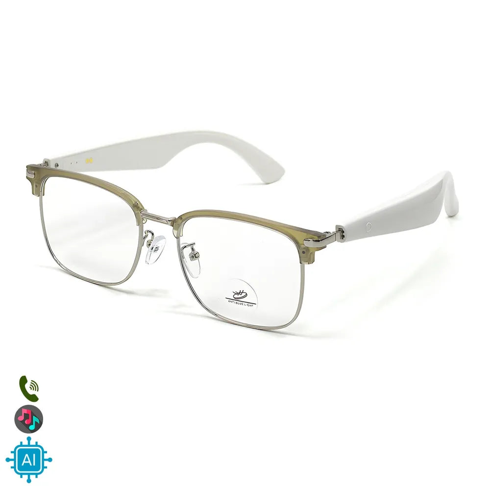 Gafas Inteligentes AI GY-600 con Lentes Graduadas GRATIS - con Traducción en Más de 100 Idiomas, Asistente Inteligente AI, Bluetooth y Reproducción de Música