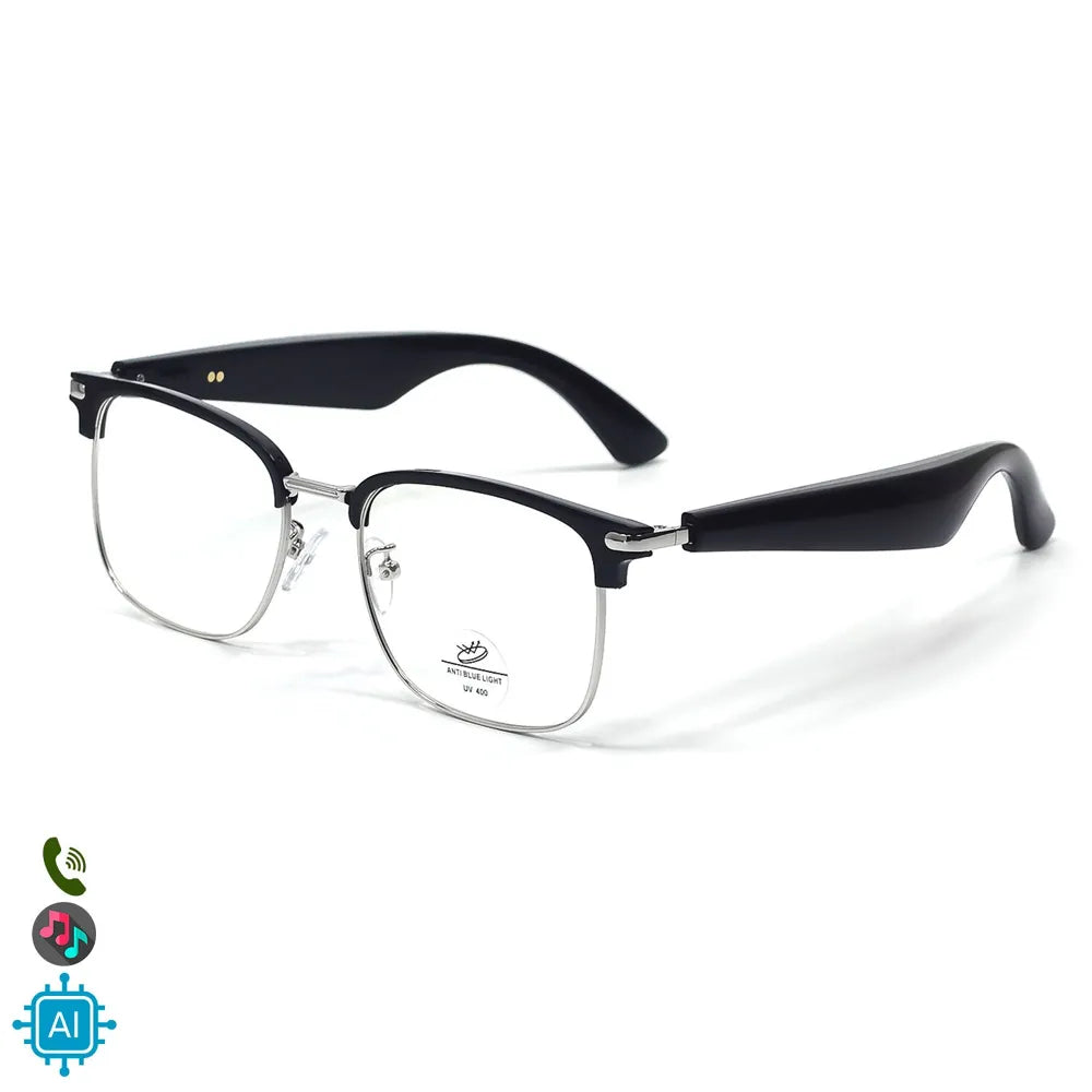 Gafas Inteligentes AI GY-600 con Lentes Graduadas GRATIS - con Traducción en Más de 100 Idiomas, Asistente Inteligente AI, Bluetooth y Reproducción de Música