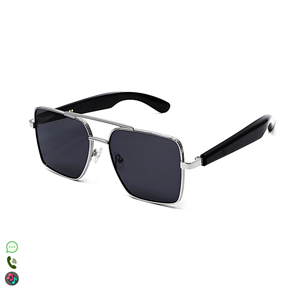 Gafas Inteligentes AI GT-30, con Lentes Graduadas GRATIS -  con Bluetooth, Asistente de Voz, Control Remoto de Cámara y Reproducción de Música