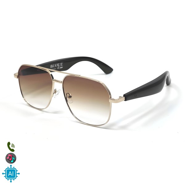 Gafas AI GY-100 con Lentes Graduadas GRATIS -  traducción automática de +100 idiomas, agente AI, reproducción músical.