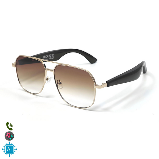 Gafas AI GY-100 con Lentes Graduadas GRATIS -  traducción automática de +100 idiomas, agente AI, reproducción músical.