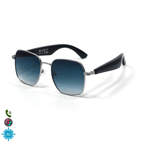 Gafas Inteligentes AI GY-200 con Lentes Graduadas GRATIS - con Traducción Automática en +100 Idiomas, Agente de Inteligencia Artificial, Música Bluetooth y Asistente de Voz