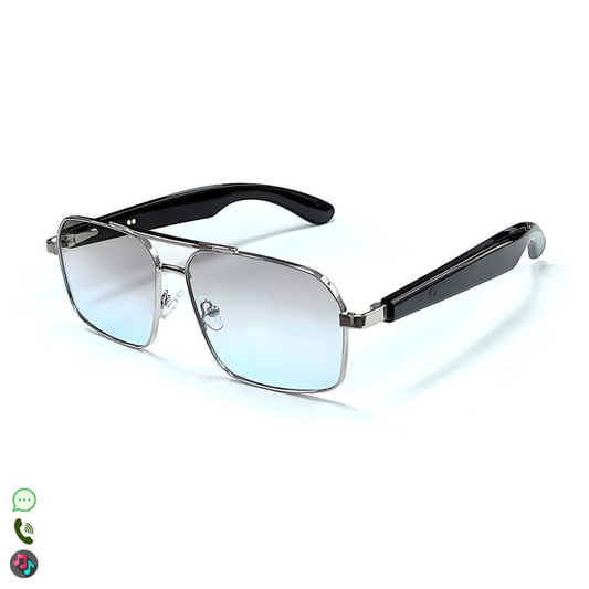 Gafas Inteligentes AI GT-31, con Lentes Graduadas GRATIS - con Bluetooth, Asistente de Voz, Control Remoto de Cámara y Reproducción de Música