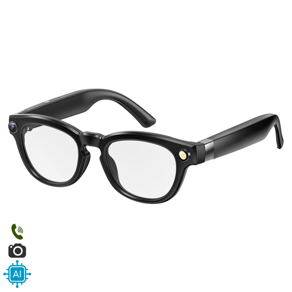 Gafas Inteligentes Q8 con Lentes Graduadas GRATIS - con Cámara HD de 8 MP, Inteligencia Artificial, Traductor en Tiempo Real y Reconocimiento Inteligente de Objetos