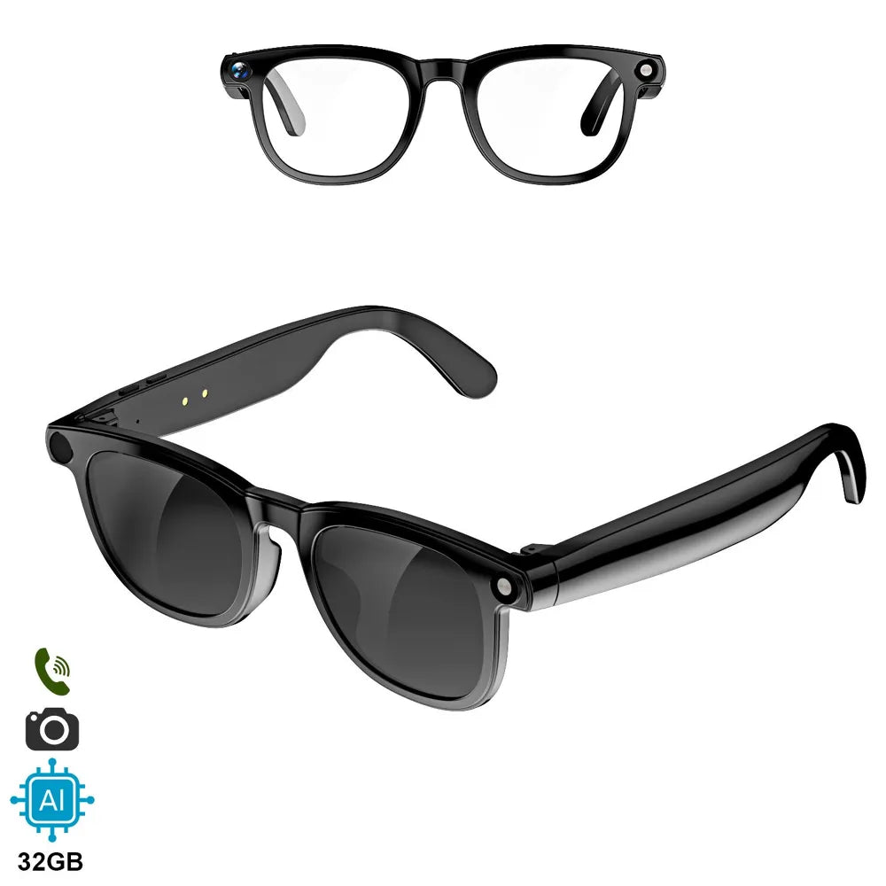 Gafas inteligentes CY01 con Lentes Graduadas GRATIS - con cámara 8 MP y traductor IA