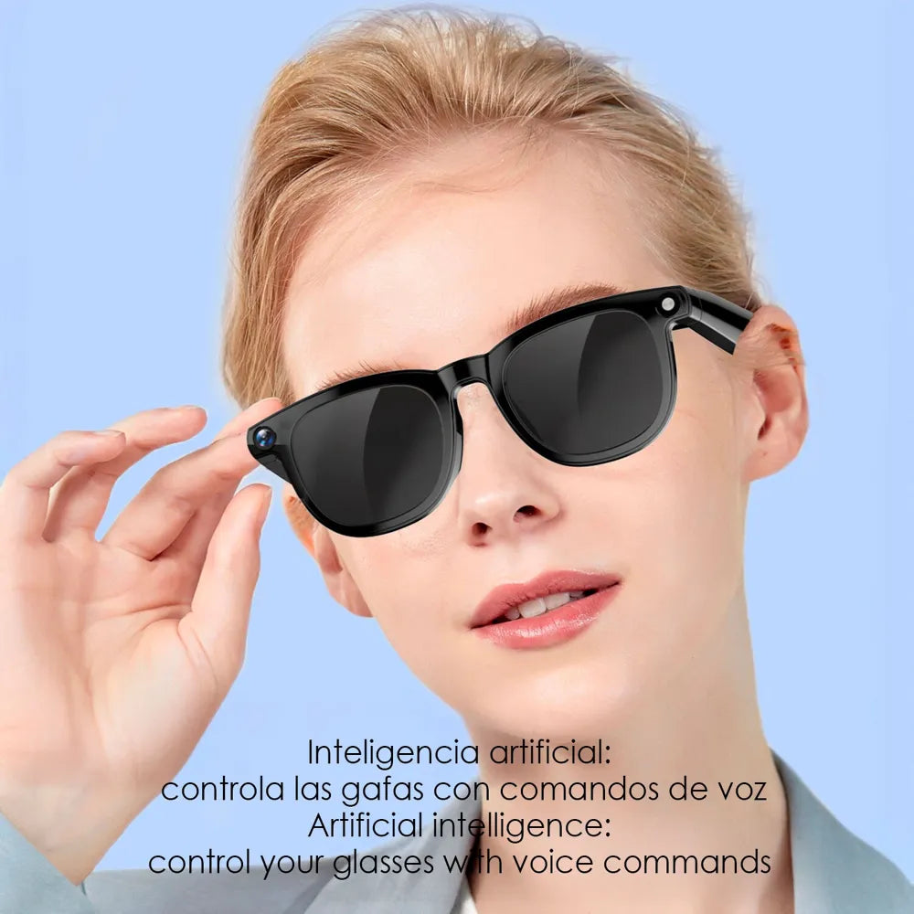 Gafas inteligentes CY01 con Lentes Graduadas GRATIS - con cámara 8 MP y traductor IA