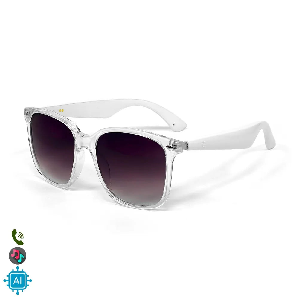 **Gafas Inteligentes AI GY-500 con Lentes Graduadas GRATIS - con Traducción en Más de 100 Idiomas, Asistente Inteligente AI, Notas de Voz, Llamadas Bluetooth y Reproducción de Música