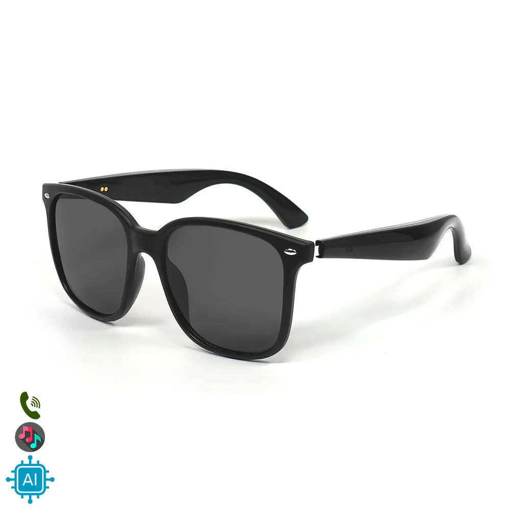 **Gafas Inteligentes AI GY-500 con Lentes Graduadas GRATIS - con Traducción en Más de 100 Idiomas, Asistente Inteligente AI, Notas de Voz, Llamadas Bluetooth y Reproducción de Música
