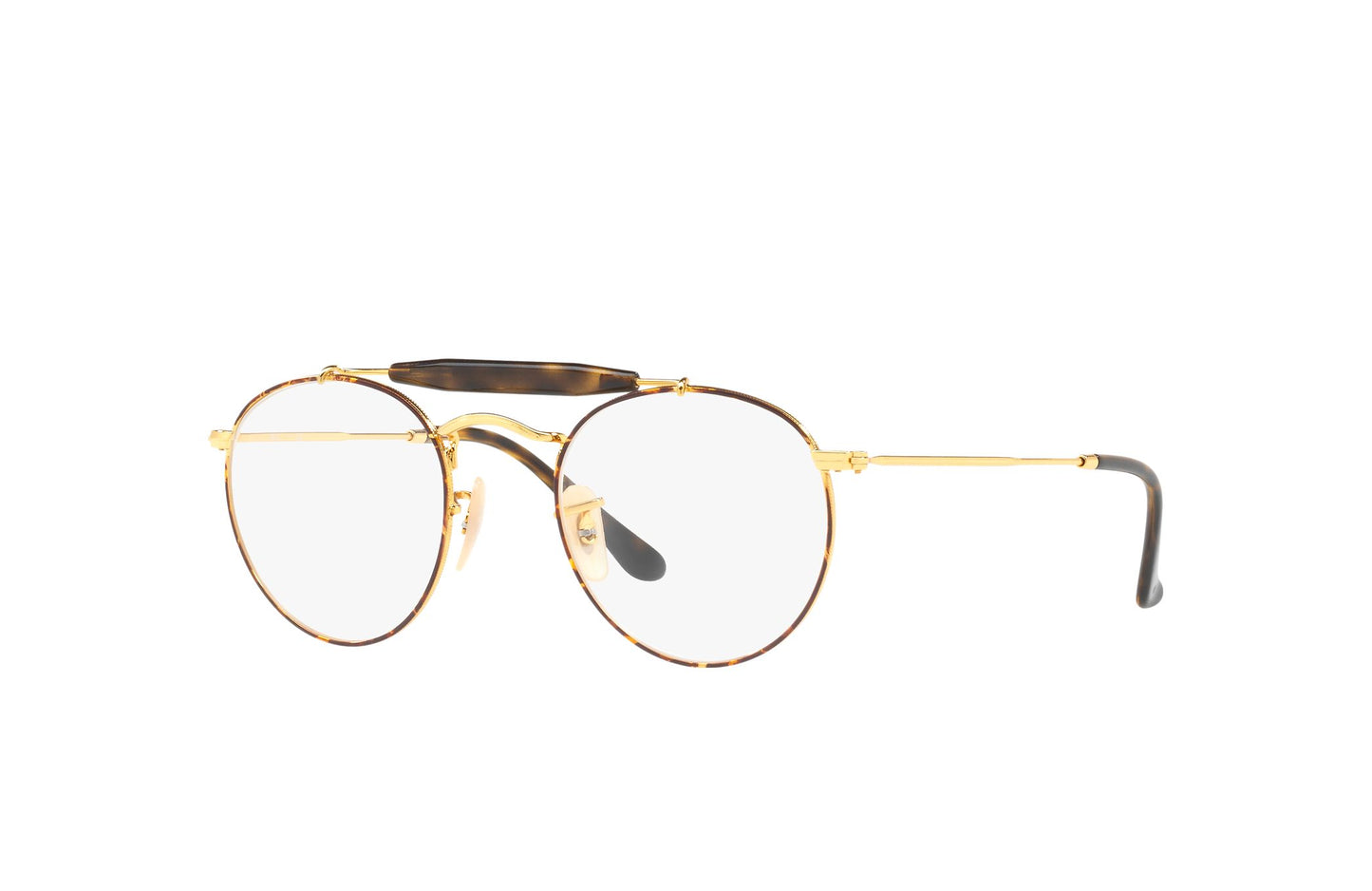 Ray-Ban RB3747-2945 Havana Gold Round Optical 47mm Eyeglasses Frame