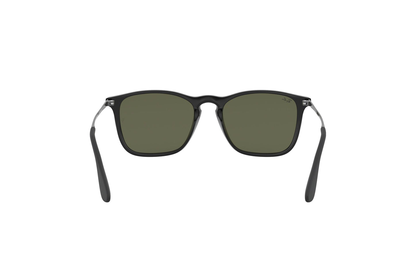 Ray-Ban RB4187F-601/30 Unisex Chris Gloss Black Square Silver Lens