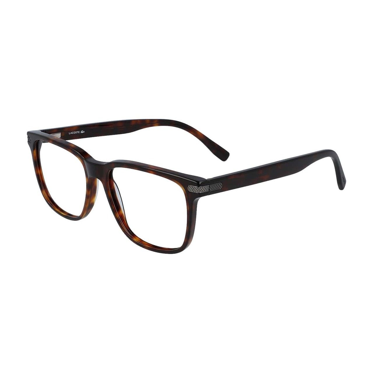 Lacoste L2840-220 Dark Havana Square Men's Acetate Eyeglasses