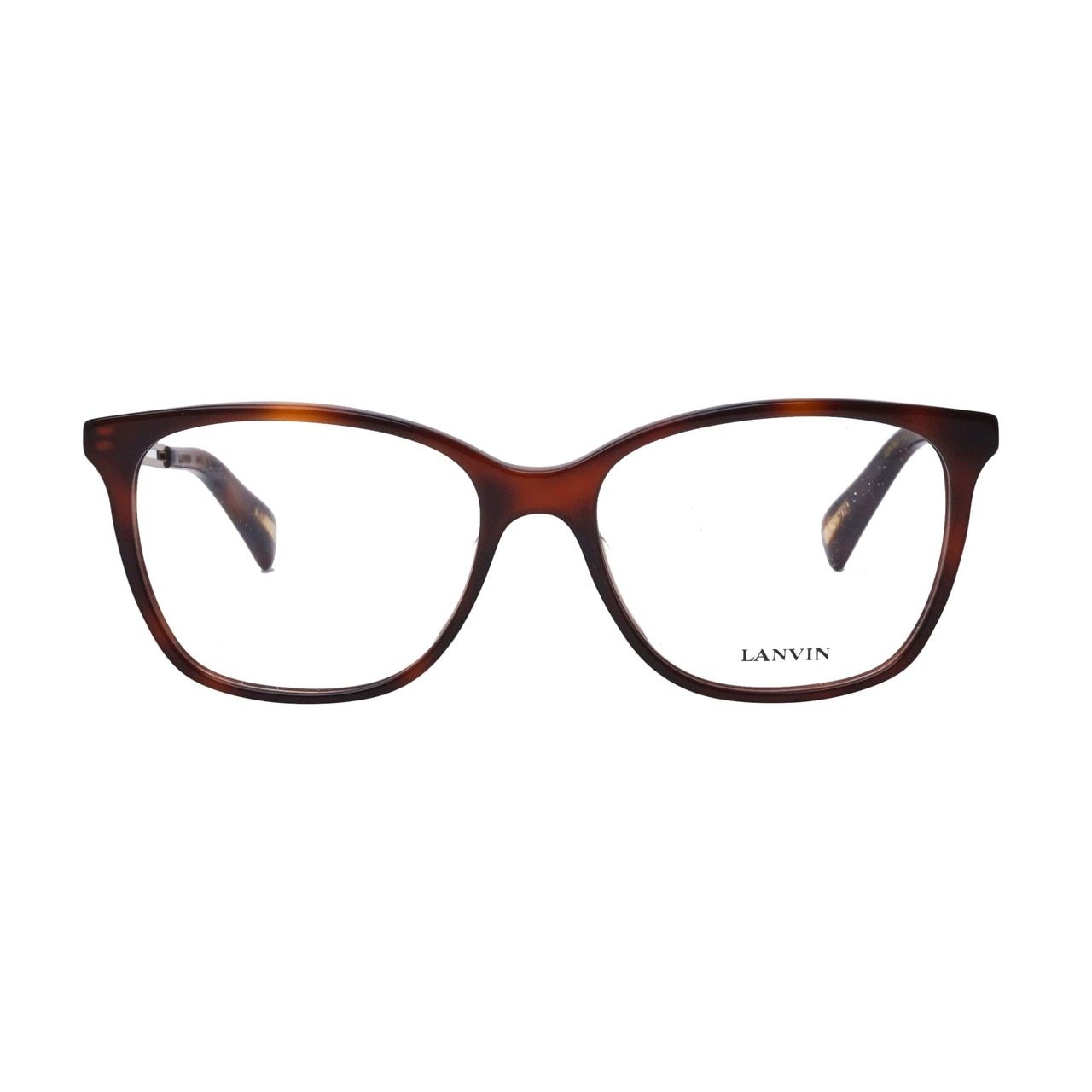 Lanvin VLN 763-0752 Havana Gold Square Women's Eyeglasses