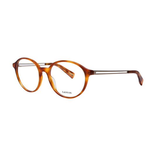 Lanvin VLN 764-06ZG Havana Round Women's Eyeglasses