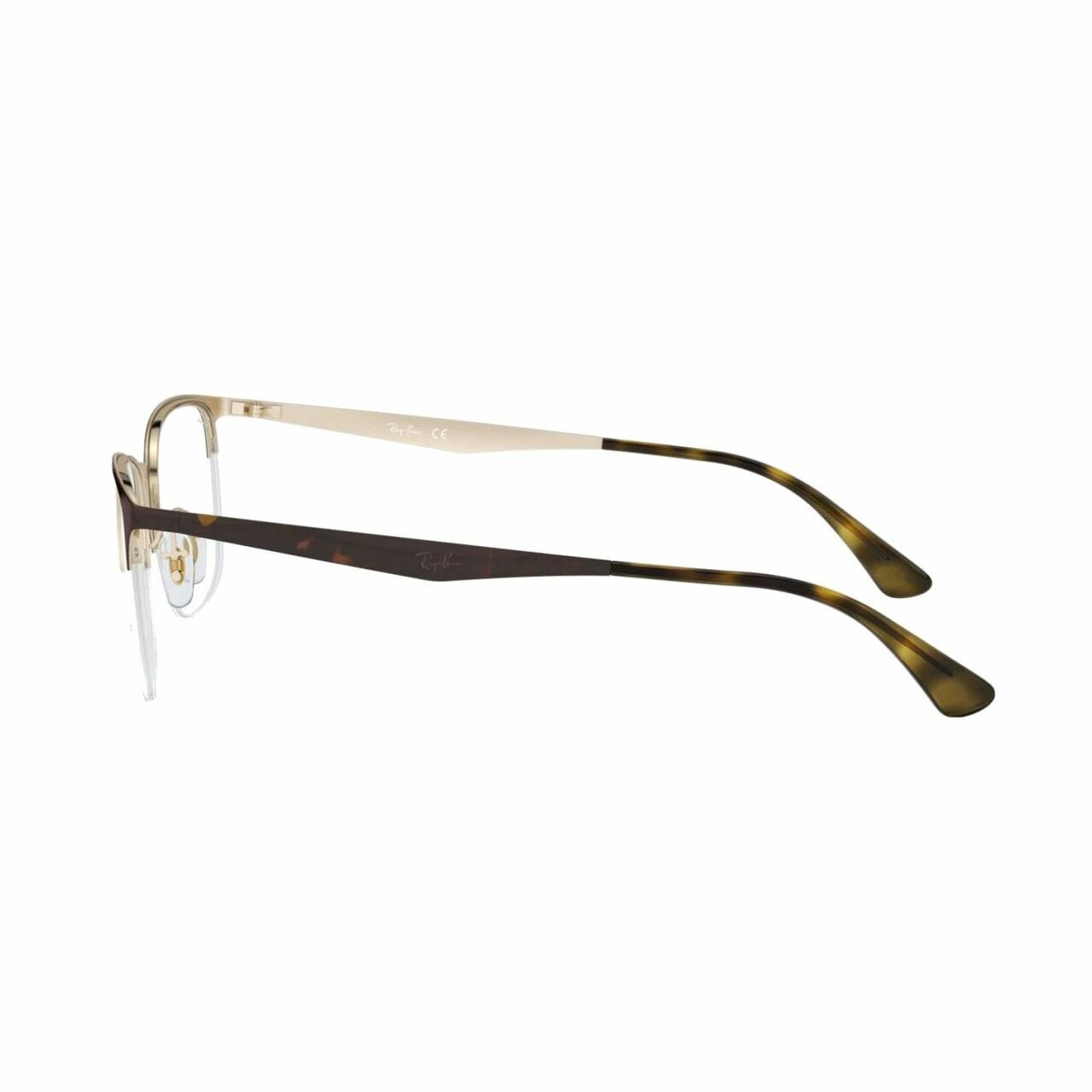 Ray-Ban RB6433-3001 Tortoise Gold Square Women's Metal Eyeglasses