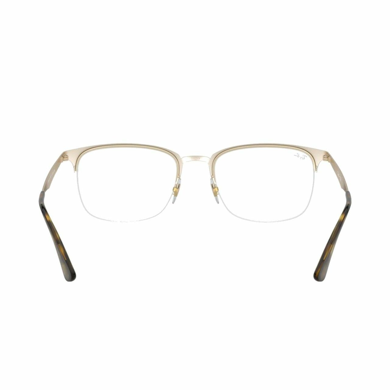 Ray-Ban RB6433-3001 Tortoise Gold Square Women's Metal Eyeglasses