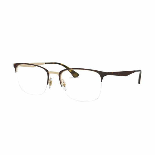 Ray-Ban RB6433-3001 Tortoise Gold Square Women's Metal Eyeglasses