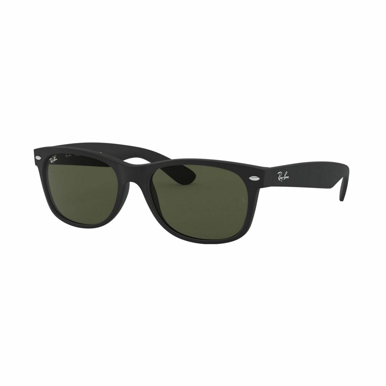 Ray-Ban RB2132-622 New Wayfarer Classic Matte Black Square Green