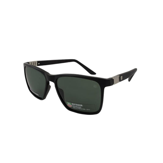 TAG Heuer 9383-301 Legend Matte Black Square Green Outdoor Lens Men's