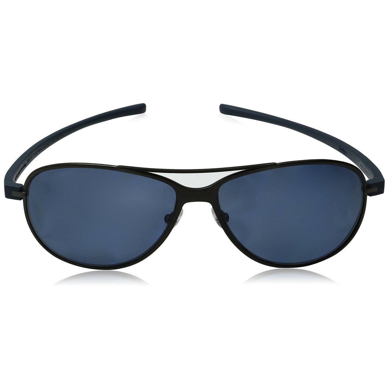 TAG Heuer Mens Reflex 3 3982 404 Lava Black Aviator Blue Polarized