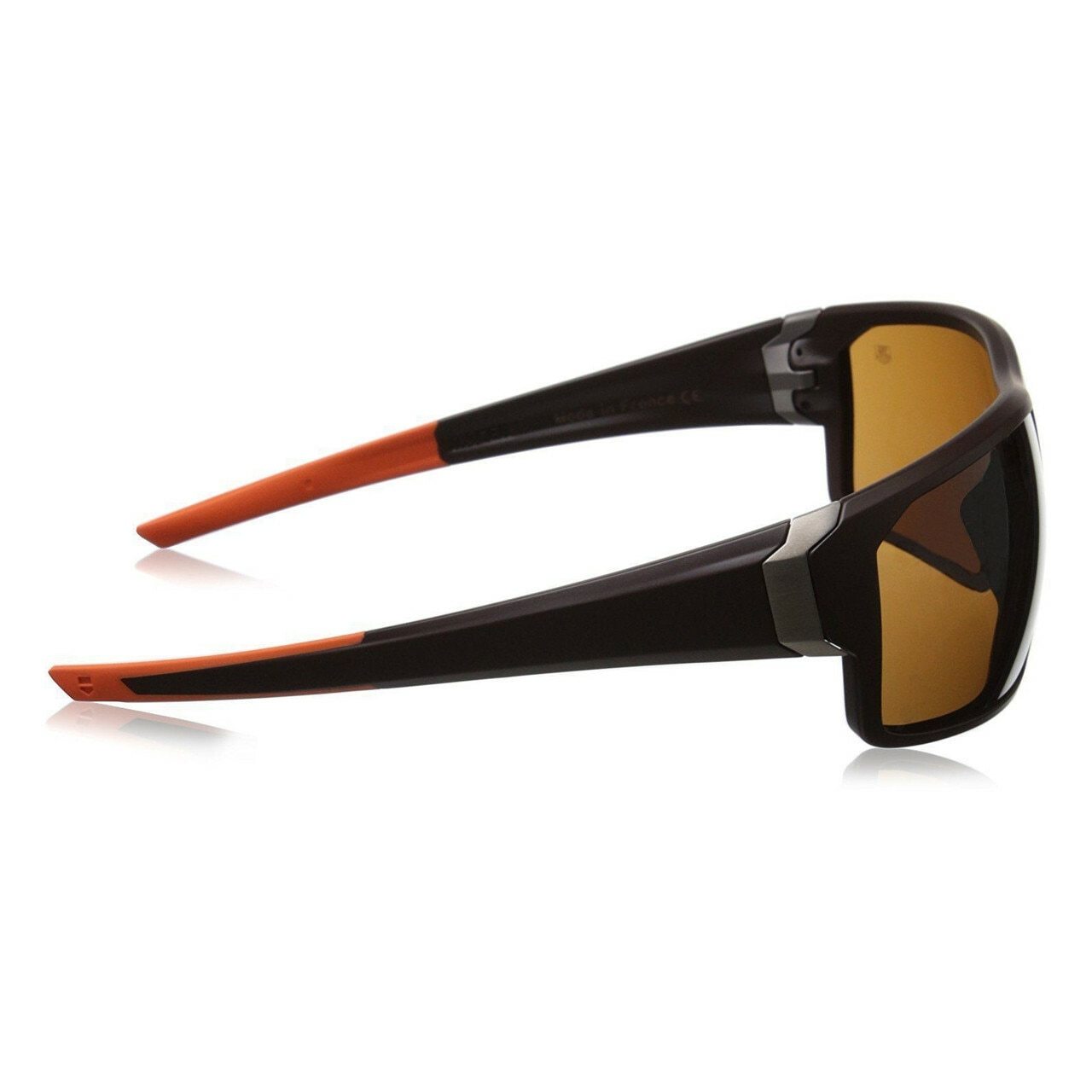 TAG Heuer 9222-202 Racer Brown Orange Wraparound Sunglasses