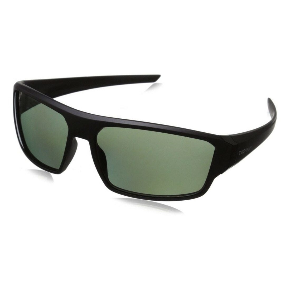 TAG Heuer 9222 304 Racer 2 Black Full Rim Polarized Green Lens Wrap