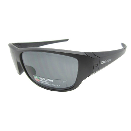 TAG Heuer 9225-104 Racer 2 Matte Black Rectangular Grey Lens