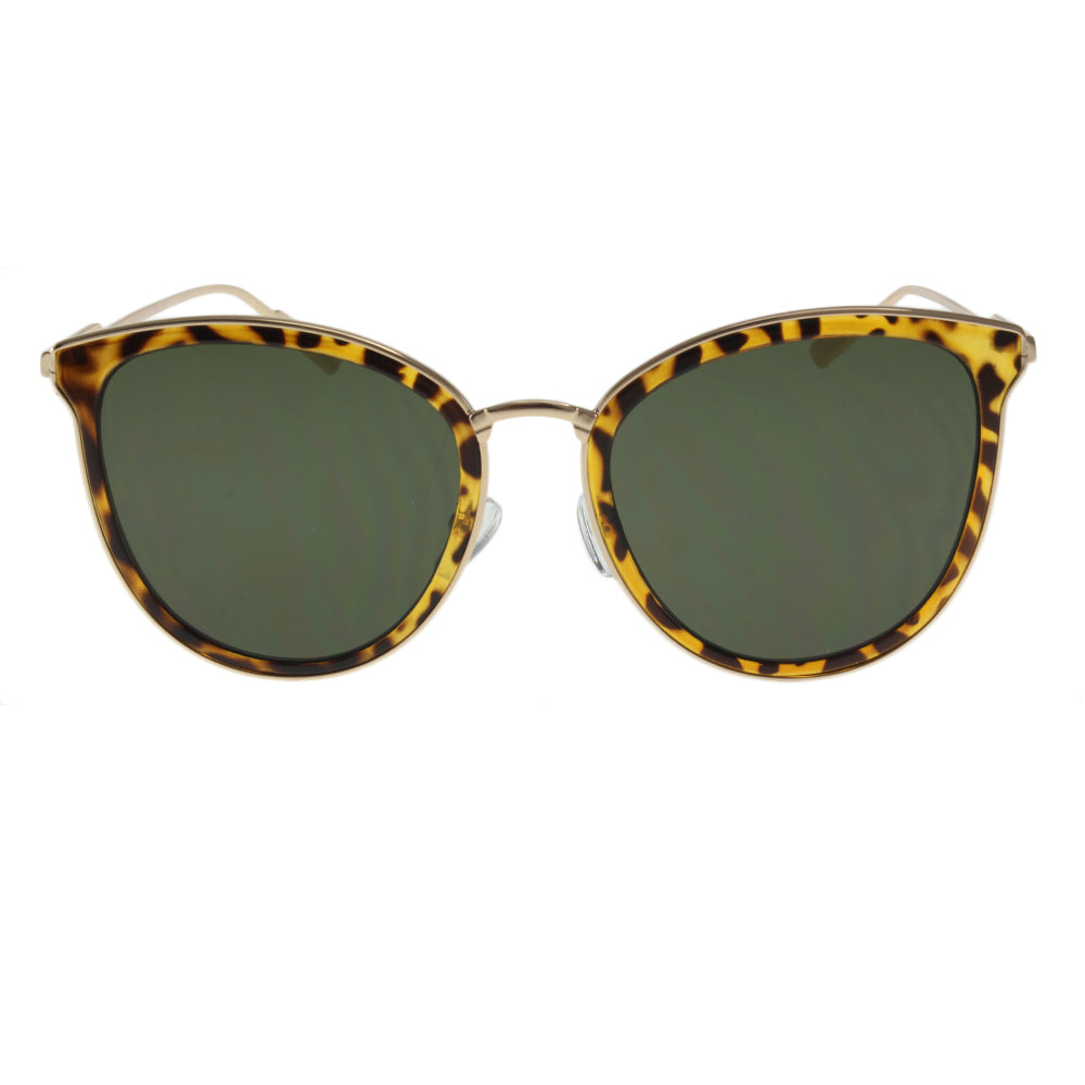 MQ Alina Sunglasses in Tortoise / Green G15