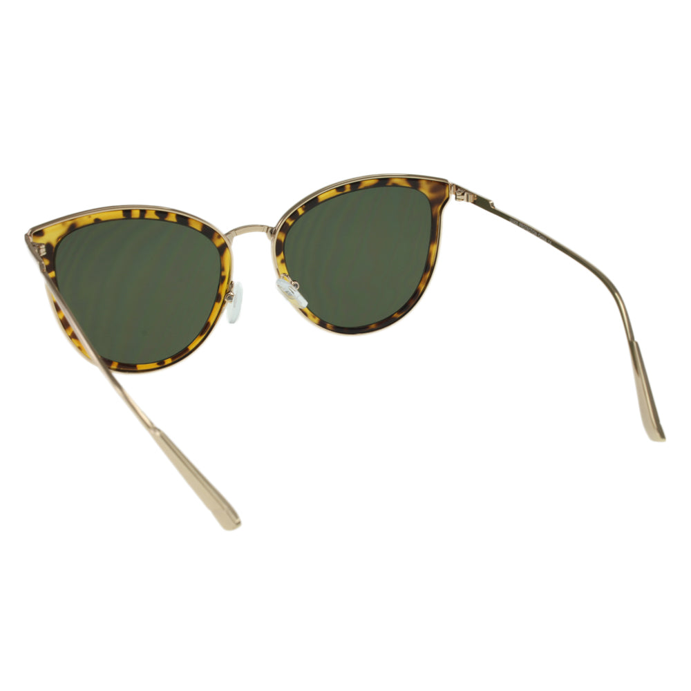 MQ Alina Sunglasses in Tortoise / Green G15