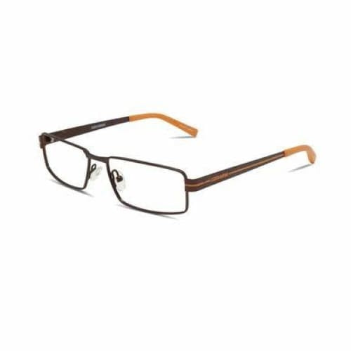 Converse Q006 Brown Rectangular Unisex Metal Eyeglasses