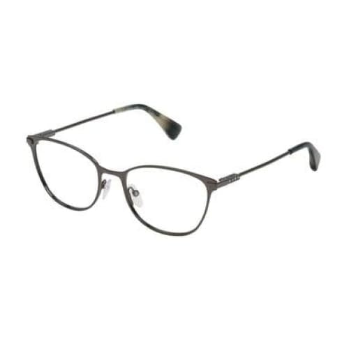 Lanvin VLN 095S-0568 Shiny Gunmetal Square Unisex Metal Eyeglasses