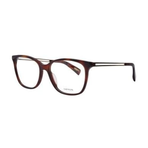 Lanvin VLN 763-0752 Havana Gold Square Women's Eyeglasses