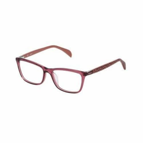 Tous VTO978-096D Transparent Dark Pink Square Women's Acetate